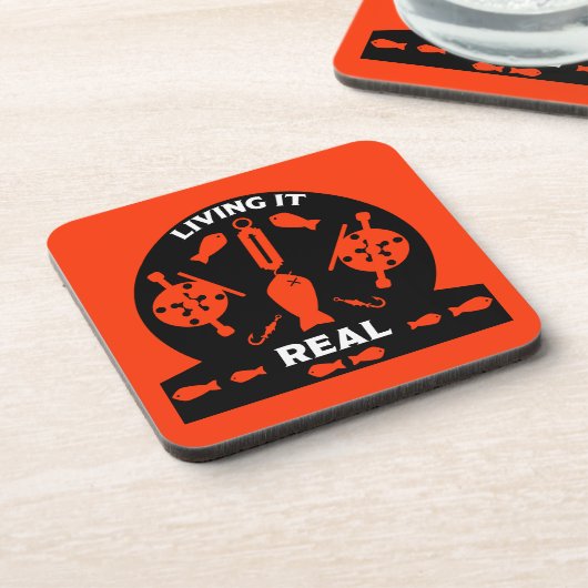 Wilder Lachs Getränkeuntersetzer (Linke Seite)