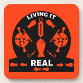 Wilder Lachs Getränkeuntersetzer (Vorderseite)