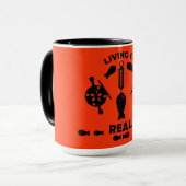 Wilder Lachs Tasse (Vorderseite Links)