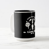 Wilder Lachs Zweifarbige Tasse (Vorderseite Links)