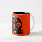 Wilder Lachs Zweifarbige Tasse (VorderseiteRechts)