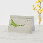 Wilder Leguan Karte (Gelbe Blume)