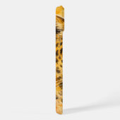 Wilder Leopard – Geburtsmonat August Tier iPhone Hülle (Rechte Seite)