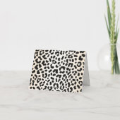 Wilder Leopard Gepard Dankeskarte (Rückseite)