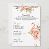 Wilder Leopard-Junggeselinnen-Abschied Wochenende Einladung (Rückseite)