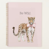 Wilder Leopard Rosa Bogen Planer (Vorderseite)