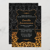Wilder Leopard u. extravaganter Einladung (Vorne/Hinten)
