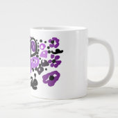 Wilder Lila Pfau Jumbo-Tasse (Rechts)