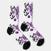 Wilder Lila Pfau Socken (Rechts)