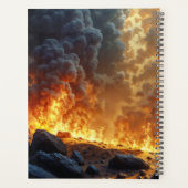 Wilder Majestätischer Löwe mächtiger Lavaräuber Planer (Rückseite)