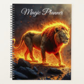 Wilder Majestätischer Löwe mächtiger Lavaräuber Planer (Vorderseite)