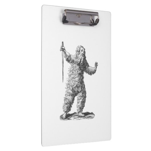 Wilder Mann - Wildemann - Zahl von der Klemmbrett (Rechts)