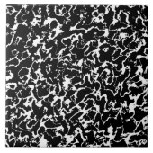 Wilder Marmor 3 - Schwarzweiss Fliese (Vorderseite)