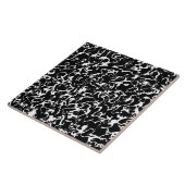 Wilder Marmor 3 - Schwarzweiss Fliese (Seite)