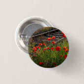 Wilder Mohn Button (Vorne & Hinten)