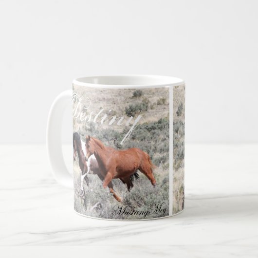 Wilder Mustang Mug~ "Schicksal " Kaffeetasse (Vorderseite Links)