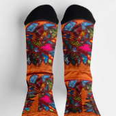 Wilder NWT-Vogel bei Sonnenuntergang Socken (Oben)