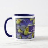 Wilder Pansy Personalizable Tasse (Links)