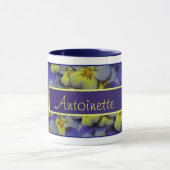 Wilder Pansy Personalizable Tasse (Zentrum)