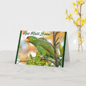 Wilder Papagei erhalten wohle Karte (Gelbe Blume)