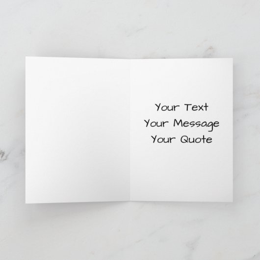 Wilder Pferdthengst Equine Aquarellkarte Karte (Innenseite)