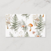 Wilder Pilz fallen, wie groß der Mama-Bauch Begleitkarte (Rückseite)