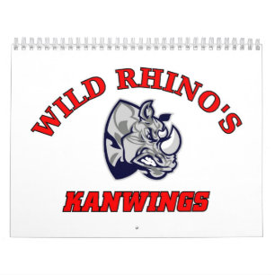 Wilder Rhinos-Kalender Kalender