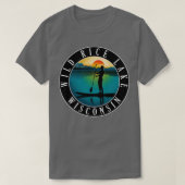 Wilder Rice Lake Wisconsin Paddleboarding T-Shirt (Design vorne)