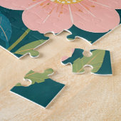 Wilder rosa Tiger Geburtstagsabenteuer Puzzle (Seite)