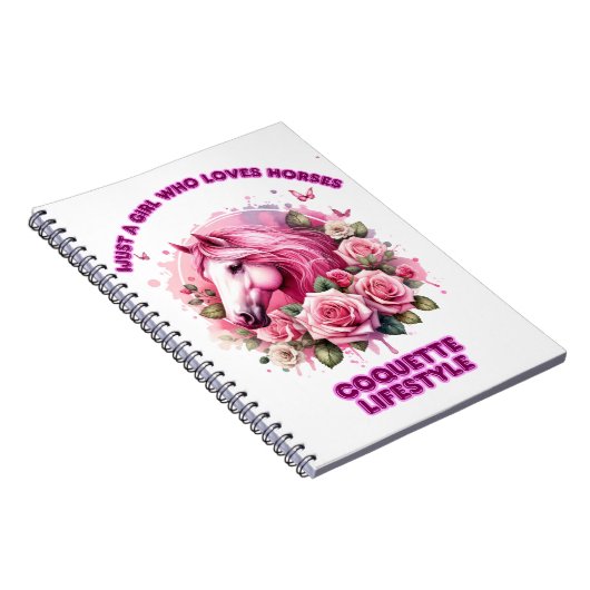 "Wilder Rose Geist" Coquette Notizblock (Rechte Seite)