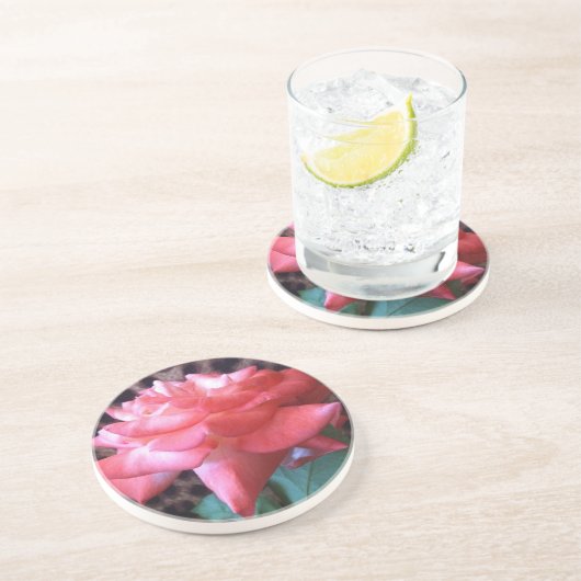 Wilder Rosen-Untersetzer Getränkeuntersetzer (Seite)