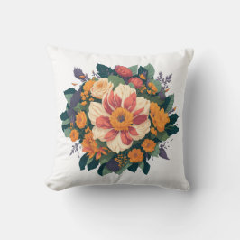 Wilder Rosenstrauch Kissen