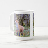 Wilder Rotfuchs Steht Frostige Landschaft Gemütlic Kaffeetasse (Vorderseite Links)