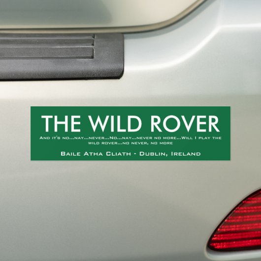 Wilder Rover-Stoßdämpfer Autoaufkleber (Auf Auto)