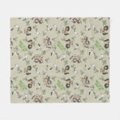 Wilder Rumpus-Feiertagsmuster Fleecedecke (Vorderseite (Horizontal))