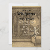 Wilder Rumpus-Geburtstag Einladung (Vorderseite)