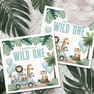 Wilder Safari 1. Geburtstag Serviette