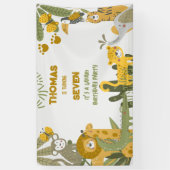 Wilder Safari-Kindergeburtstag Banner (Vertikal)