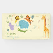 Wilder Safari-Kindergeburtstag Banner (Horizontal)