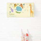 Wilder Safari-Kindergeburtstag Banner (InSitu)