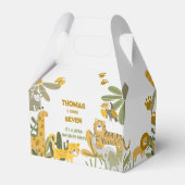 Wilder Safari-Kindergeburtstag Geschenkschachtel (Rückseite)