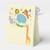 Wilder Safari-Kindergeburtstag Geschenkschachtel (Rückseite)
