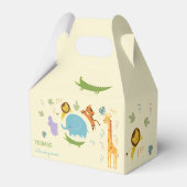 Wilder Safari-Kindergeburtstag Geschenkschachtel (Rückseite)