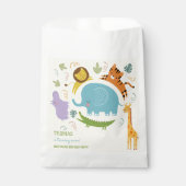 Wilder Safari-Kindergeburtstag Geschenktütchen (Vorderseite)