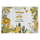 Wilder Safari-Kindergeburtstag Große Geschenktüte (Vorderseite)