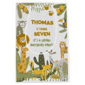 Wilder Safari-Kindergeburtstag Mittlere Geschenktüte (Vorderseite)