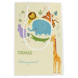 Wilder Safari-Kindergeburtstag Mittlere Geschenktüte