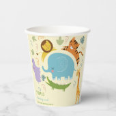 Wilder Safari-Kindergeburtstag Pappbecher (Vorderseite)