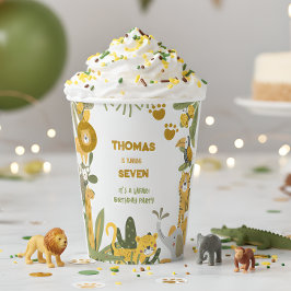 Wilder Safari-Kindergeburtstag Pappbecher