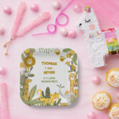 Wilder Safari-Kindergeburtstag Pappteller (Party)